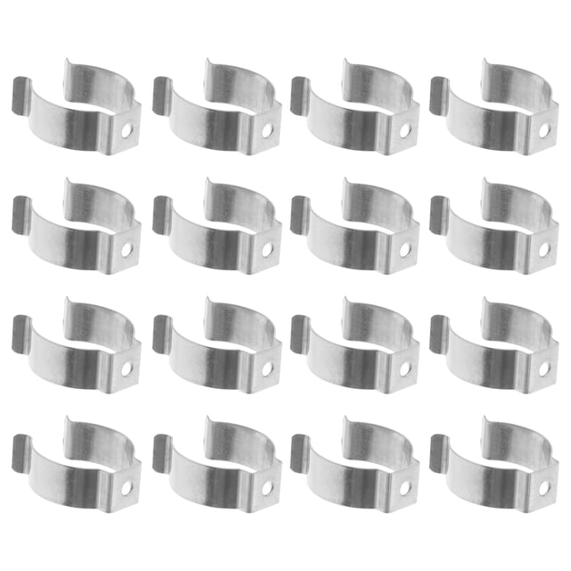 KAKOWELY 30 PCS/Set Assorted Tool Spring Terry Clips Heavy Duty Storage Shed Garage Lamp Holders,1.1"X1.1"X0.39"