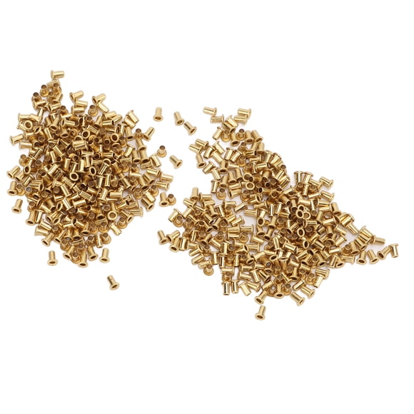 Hollow Rivet Nail Buckle Hollow Grommet Rivet Buckles Copper Eye 500 Pcs Pack 500Pcs Solid Rivets Brass Hollow Rivets Buckles