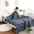 thumbnail image 2 of Clearance,Throw Blanket For Couch,Weighted Blanket Kids,Summer Quilt Conditioning Quilt Washed Cotton Summer Quilt Aloe Cotton Summer Quilt Single Double Quilt Machine Washable, 2 of 6