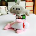 thumbnail image 3 of Peluche Requin Mignon 12cm Porte-Clés Pendentif Sac Décor Cadeau, 3 of 8