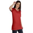 thumbnail image 2 of Inkmeso Plain Basic Tshirt Long Length Tee Short Sleeve Workout Top For Women, 2 of 9