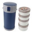 thumbnail image 1 of Flasque Alimentaire pour Aliments Chauds, Pot Isolé 2,9 L Pot Alimentaire Isolé sous Vide Contenant à Soupe en Acier Inoxydable avec Poignée à Courroie pour Enfants et Adultes, 1 of 7