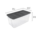 thumbnail image 4 of Sterilite 189L Modular Stackers - Flat Gray, 4 of 7