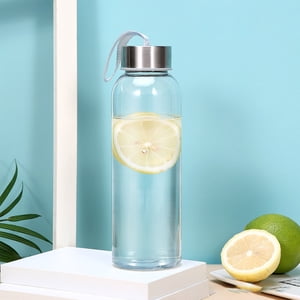 LSLJS Stainless Steel Cover Plastic Water Cup Outdoor Sports Kettle Travel Cup Student Portable Space Cup Sports Water Bottle