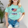 thumbnail image 2 of TZEWGL Tops For Newborn Short Sleeved Independence Day Printed Crewneck Blouse For Newborns size 12-13T, 2 of 4