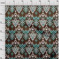 thumbnail image 2 of oneOone Viscose Jersey Fabric Damask Ikat Decor Fabric Printed BTY 60 Inch Wide, 2 of 5