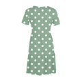 thumbnail image 5 of Weiqiqre Robes pour Femmes Été Décontractées à Manches Courtes Col Ras du Cou Robes T-Shirt Amples Évasées Mini avec Poches, 5 of 5
