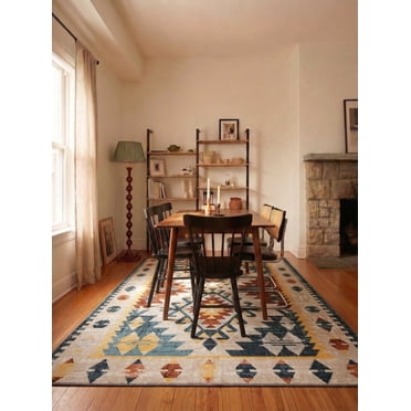 ECARPET Washable Vintage Turkish Tribal Area Rug & Runner for Hallway, Living Room, Bedroom