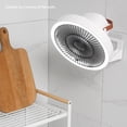 thumbnail image 4 of Small Wall Mounted Fan, Quiet Portable Wall Oscillating Fan 3 Speeds  for Home, 4 of 7