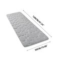 thumbnail image 4 of MesaSe Long Memory Foam Bath  47” x 20” Inch Long Runner Bathroom  Extra Soft Absorbent Bathroom Rugs Extra-Long Bath  Non Slip Bath Rug Runner for Shower Bathroom Floors, 4 of 4
