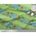 thumbnail image 3 of Soimoi Green Silk Fabric Monster Cartoon Print Sewing Fabric Yard 42 Inch Wide, 3 of 3