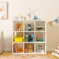 thumbnail image 2 of Costway 9-Cube Kids Toy Storage Organizer Wooden Children's Bookcase Display Bookshelf, 2 of 10
