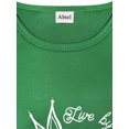 thumbnail image 3 of MAWCLOS Ladies Tops Sunflower Print T Shirt Short Sleeve Tee Fashion Work Crew Neck Top Green 4XL, 3 of 3