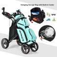 thumbnail image 4 of Goplus Chariot de Golf Pliant à 4 Roues avec Sac, Tableau d'Affichage, Poignée Ajustable, Gris, 4 of 10
