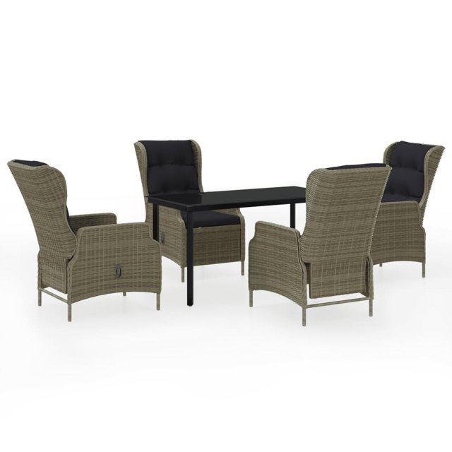 vidaXL Patio Dining Set Outdoor Dining Set Table and Chair Set for Garden