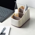 thumbnail image 2 of Gray Gray Desktop Storage Box With Dividers For Organizing Stationery And Small Essentials #S3gOS, 2 of 6