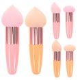 thumbnail image 1 of HINTRMENT 6Pcs Assorted Color Makeup Sponge Set Reusable Wet Dry Foundation Blenders for Seamless Application, 1 of 8