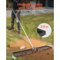 thumbnail image 2 of VEVOR 10x48in Lawn Leveling Rake Heavy Duty 83.9in Adjustable Handle for Yard & Garden, 2 of 9
