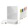 thumbnail image 2 of Glow Writing Tablet under $5! Yannianjz Glow Writing Tablet, Reusable LED Light Doodle Board with Stand, Erasable Drawing Pad forKids, USB Powered Acrylic Sketch Board, 2 of 9