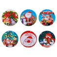 thumbnail image 4 of Christmas Tablecloth Plastic - Disposable Christmas Table Cloth for Christmas Party Table Decorations - Indoor Outdoor Home Kitchen Table Cover - Rectangle  43 x 72Inch, 4 of 7