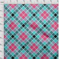 thumbnail image 3 of oneOone Tissu en Coton à Carreaux Tartan Imprimé au Mètre 56 Pouces de Large, 3 of 4