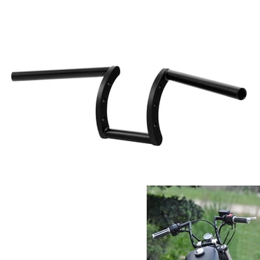 TCMT Black Drag Handlebar 1" Z Bars Fits For Harley Softail Sportster XL Honda Yamaha Suzuki Kawasaki Triumph Indian Victory Choppers Custom Bobbers with 1" Bars