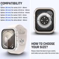 thumbnail image 2 of XiHAMA Waterproof Case Compatible with Apple Watch SE (2nd Gen) Series 6 5 4 Screen Protector, Tempered Glass Hard PC Bumper Face Cover, 2 of 7