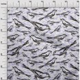 thumbnail image 3 of oneOone Velvet Dark Olive Green Fabric Bird Craft Projects Decor Fabric Printed By The Yard 58 Inch Wide, 3 of 4