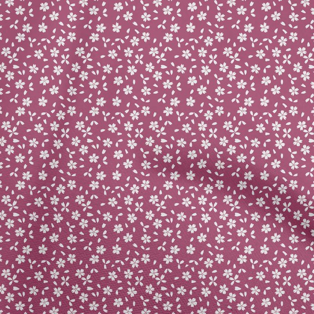 oneOone Georgette Viscose Pink Fabric Floral Craft Projects Decor Fabric Printed By The Yard 42 Inch Wide