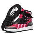 thumbnail image 4 of Bottes et Chaussures de Moto Toutes Saisons pour Hommes et Femmes, Rouge Rose, 42, 4 of 14