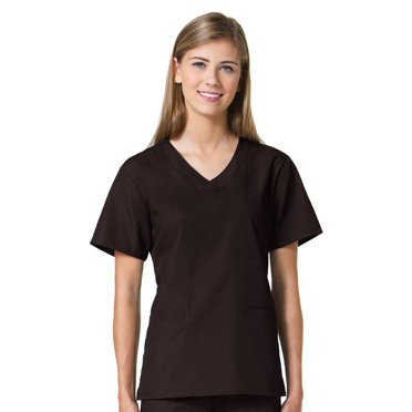 Clearance Core by Maevn Women's Sporty V-Neck Solid Scrub Top