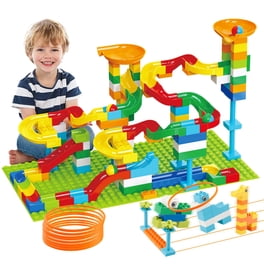 Tachiuwa Rampe en Bois, Jouets pour Tout-Petits Piste de Course, Piste à Balles avec 4 Balles en Bois pour 3 4 5 Ans et Cadeaux pour Filles