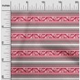 thumbnail image 1 of oneOone Georgette Viscose Crimson Red Fabric Ethnic Block Craft Projects Decor Fabric Printed By The Yard 42 Inch Wide, 1 of 4