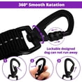 thumbnail image 4 of jenico Rope Dog Leash 6FT: Heavy Duty Leashes with Swivel Lockable Hook Reflective Threads Bungee and Padded Handle - Dog Lead for Large Small Medium Dogs Purple, 4 of 7