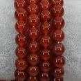 thumbnail image 3 of Bracelet Extensible en Perles Rondes de 8 mm en Pierre Précieuse d'Agate Rouge Naturelle avec Cristaux de Guérison 7 Pouces Unisexe, 3 of 5
