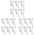 thumbnail image 1 of Clear Plastic Hidden Channel Valance Clips, Grooved Blind Retainer Holder, Mini Window Blind Replacement Fastener, 2.19x1.45 Inch Repair Hardware for Wood and Faux Wood Horizontal Blinds, 1 of 1