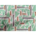 thumbnail image 4 of oneOone Cotton Cambric Fabric Triangle & Line Geometric Print Fabric By Yard 56 Inch Wide, 4 of 4
