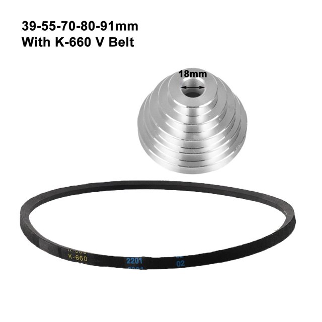 MYG Pagoda Pulley Wheel V Type Belt Set Transmission Wheel for Benchtop Drill Press