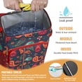 thumbnail image 3 of Colorful Ethnic Cooler Backpack - 20L Insulated Lunch Bag with Exotic Abstract Pattern, Lightweight & Durable for Camping, Beach & Road Trips, 3 of 6
