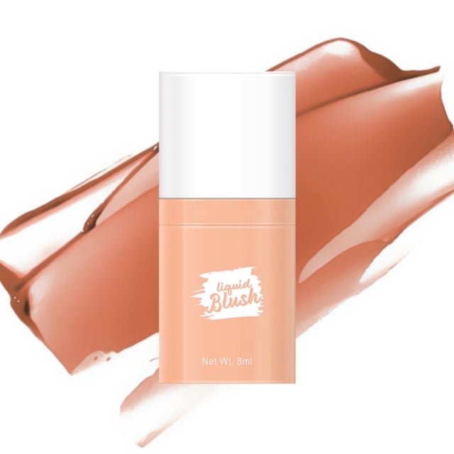 WIFKLSIIPG Mattes Liquid Blushs Makeup Lightweight Velvet Mousses Texture Breathable Feel Sheer Flush of Color Natural Looking Paste Blushs Cheek Advanced Hazy Feeling 8ML