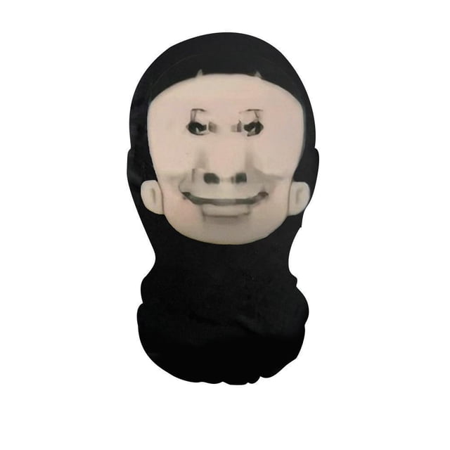 Funny Spoof Mask 3D Printed Emoticon Headgear Creative Mask Sunscreen Riding Prank Scarf