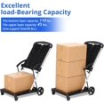 thumbnail image 2 of Bingirl Chariot Pliable avec Roues Utilitaire Pliant Robuste 2 Couches Chariots Utilitaires pour Épicerie Sports Jardin Magasinage Camping Grande Capacité de Stockage Extérieur jusqu'à 200 Lbs, 2 of 6