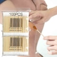 thumbnail image 1 of 100 Soft Bag Wood Stick Double Swab Sanitary Swab, 1 of 1