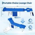 thumbnail image 4 of CazToi Chaise Longue Pliante pour Bronzage, Fauteuil Inclinable en Textilène avec Ouverture pour le Visage pour Bronzage Face vers le Bas, Lit de Détente Réglable pour Patio, Piscine et Plage avec Poche Latérale et Table d'Appoint, 4 of 7