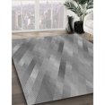 thumbnail image 3 of Ahgly Tapis Rectangulaire Lavable en Machine Intérieur Transitionnel Gris Foncé, 8 Pieds x 12 Pieds, 3 of 7