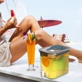 thumbnail image 4 of MTBLYS Plastic Beverage Dispenser 3.5L with Spigot and Lid Large Capacity Lemonade Juice Drink Container Ice Water Pitcher Home Party Use, 4 of 9