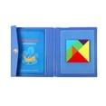 thumbnail image 1 of Wooden Magnetic Tangram Puzzle Game Educational Book For Kids Learning Travel Activity Cognitive Development Toy With Storage Bag 8.66 Inches, 1 of 9