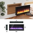 thumbnail image 2 of Patiojoy 50" Recessed Electric Fireplace Wall Mounted Heater w/Remote Control 750W/1500W mode Adjustable Flame, 2 of 7