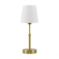 thumbnail image 1 of Birdeem Dimmable Table Lamp for Bedroom, Small USB Desk Lamp with Cloth Shade, Gold Metal Base, Telescopic Height Adjustable Reading Light for Home Office Night Stand, 1 of 8