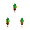 thumbnail image 1 of QualitChoice 1/2/3/5 Fish Lure Artificial Bait 8cm Workmanship Compact Size No Burrs Exquisite Rotating Lures Fishing Tackle Green-red 3PCS, 1 of 6